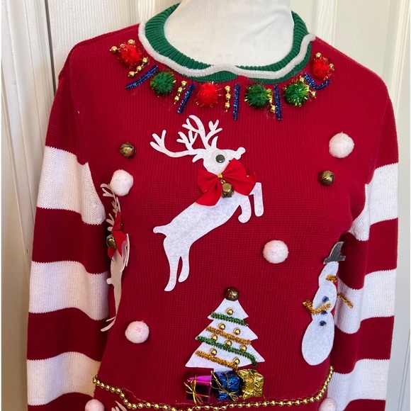 UGLY CHRISTMAS SWEATER KIT (Finished) Sz S - Picture 2 of 11
